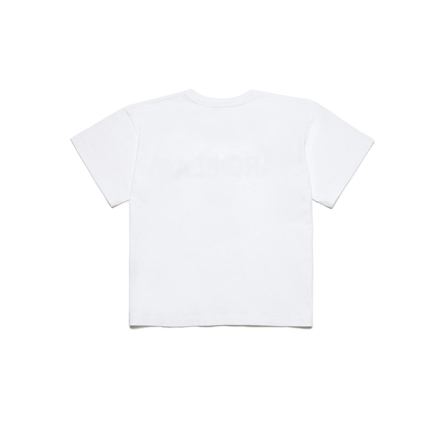 女童白色Logo棉T恤