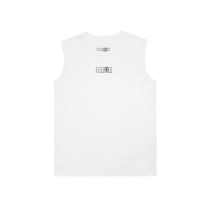 儿童白色Logo棉背心