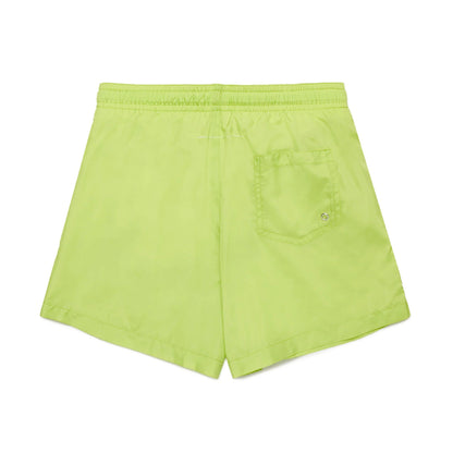 男童绿色Logo泳裤