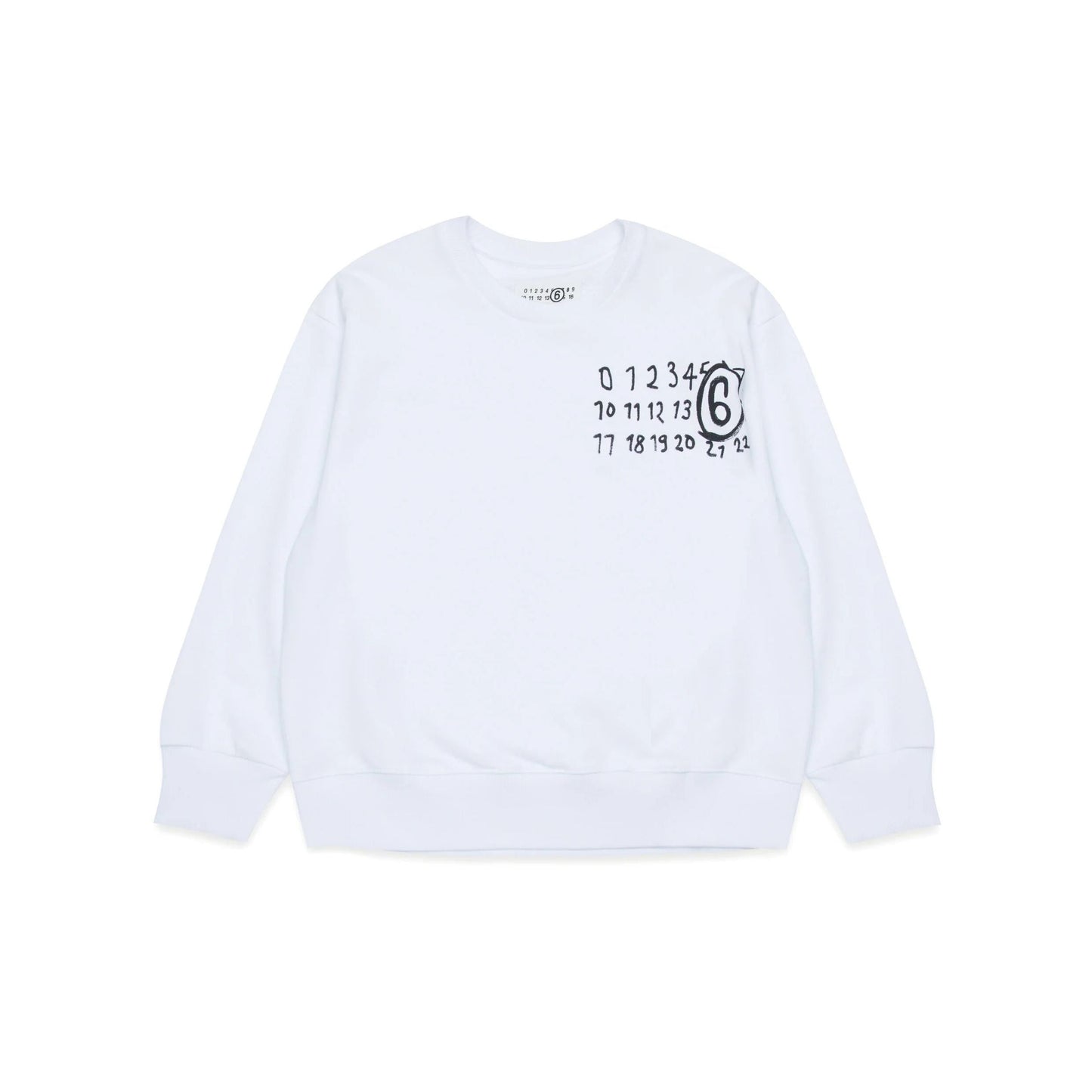 儿童白色Logo棉卫衣
