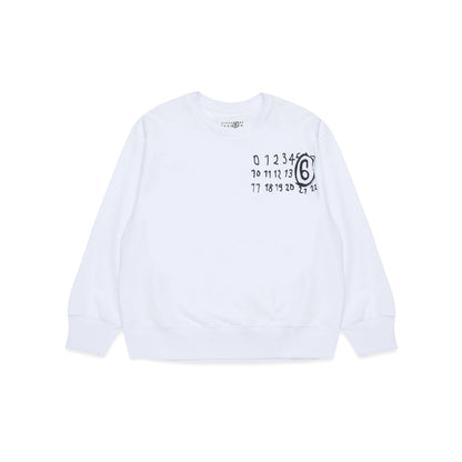 儿童白色Logo棉卫衣