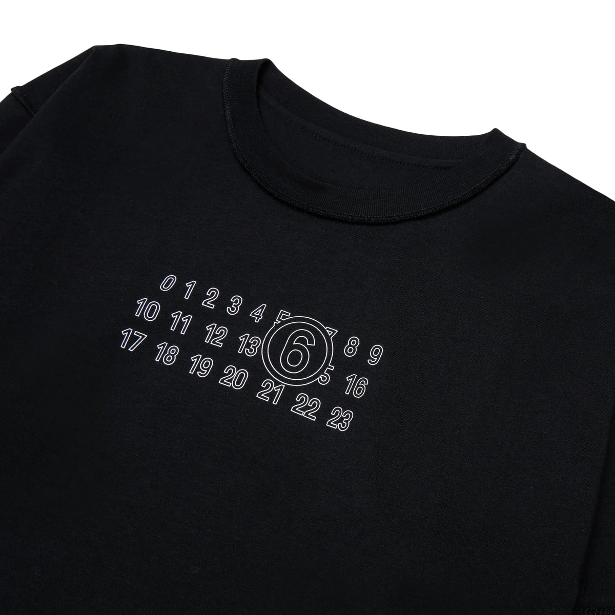 儿童黑色Logo棉长袖T恤