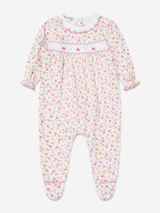 Magnolia Baby 女婴褶饰婴儿连体衣（粉色）