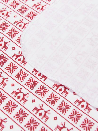 Magnolia Baby 婴儿 Fair Isle 襁褓毯（红色）