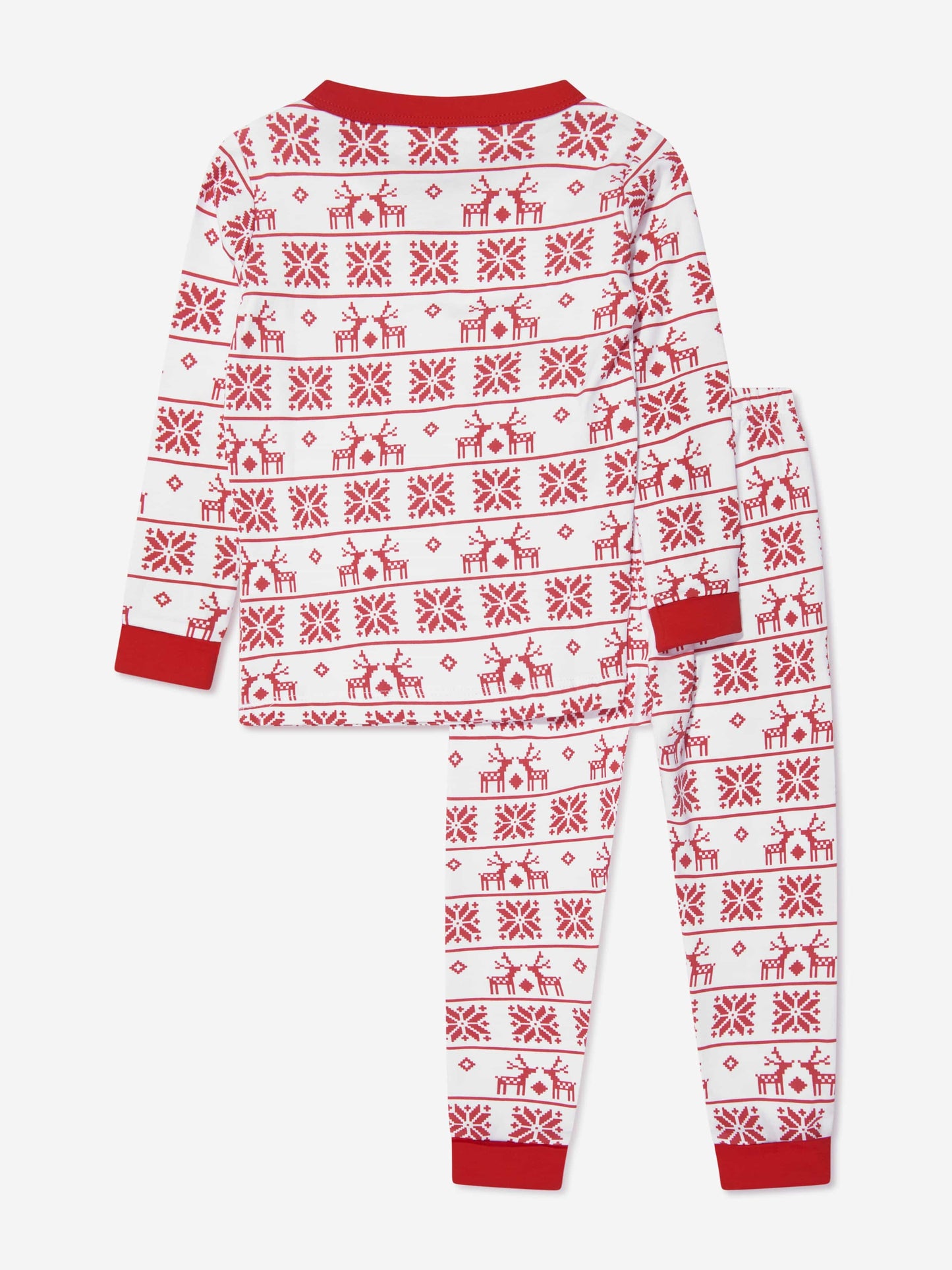 Magnolia Baby 儿童 Fair Isle 长款睡衣（红色）