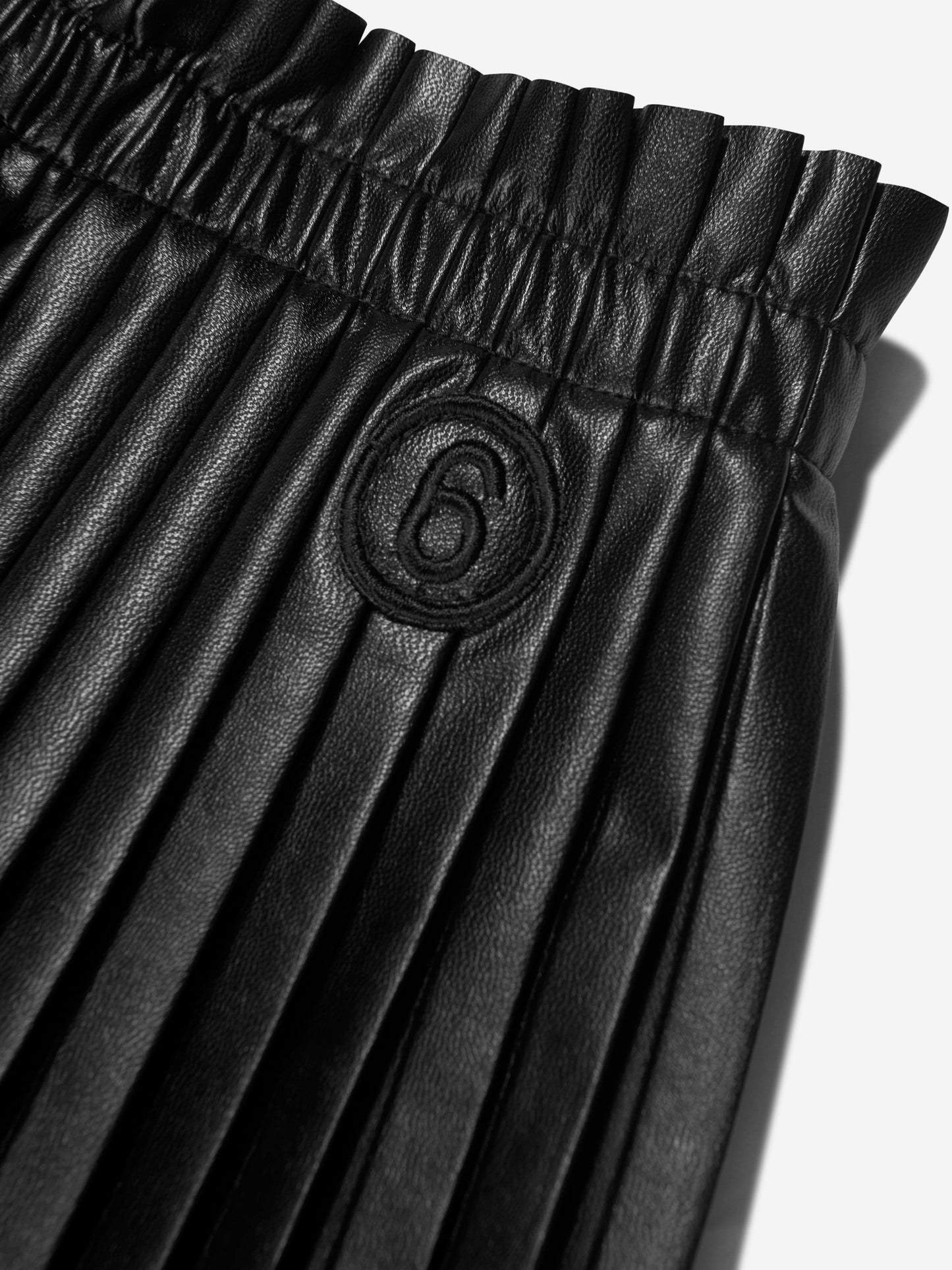 MM6 Maison Margiela 女童仿皮百褶裙