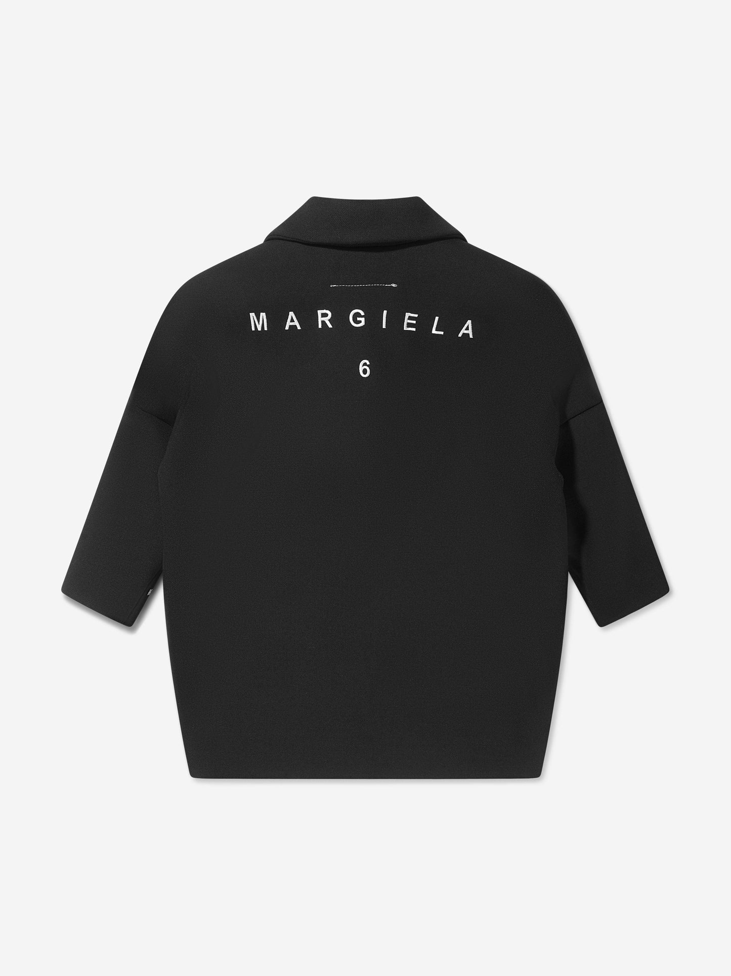 MM6 Maison Margiela 儿童羊毛背面徽标大衣