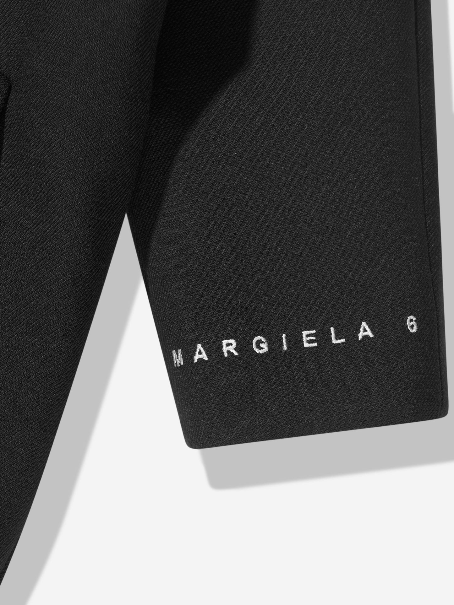 MM6 Maison Margiela 儿童羊毛背面徽标大衣