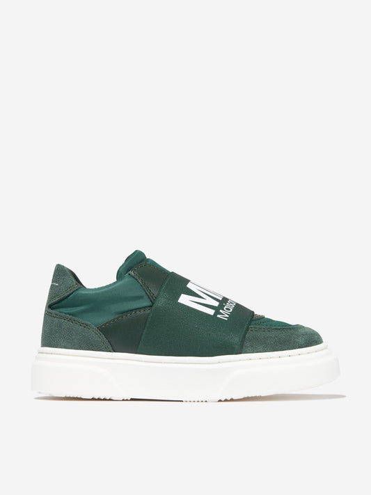 MM6 Maison Margiela 儿童麂皮徽标运动鞋