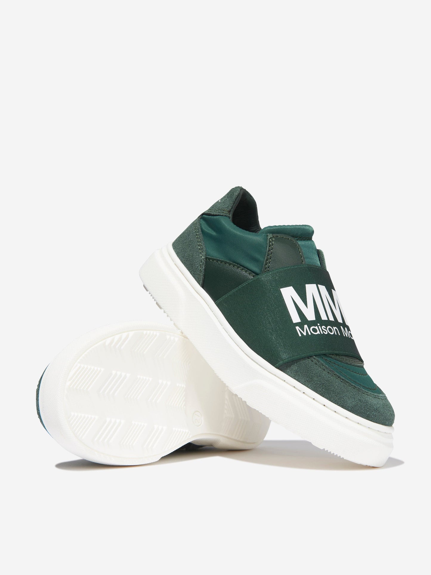 MM6 Maison Margiela 儿童麂皮徽标运动鞋