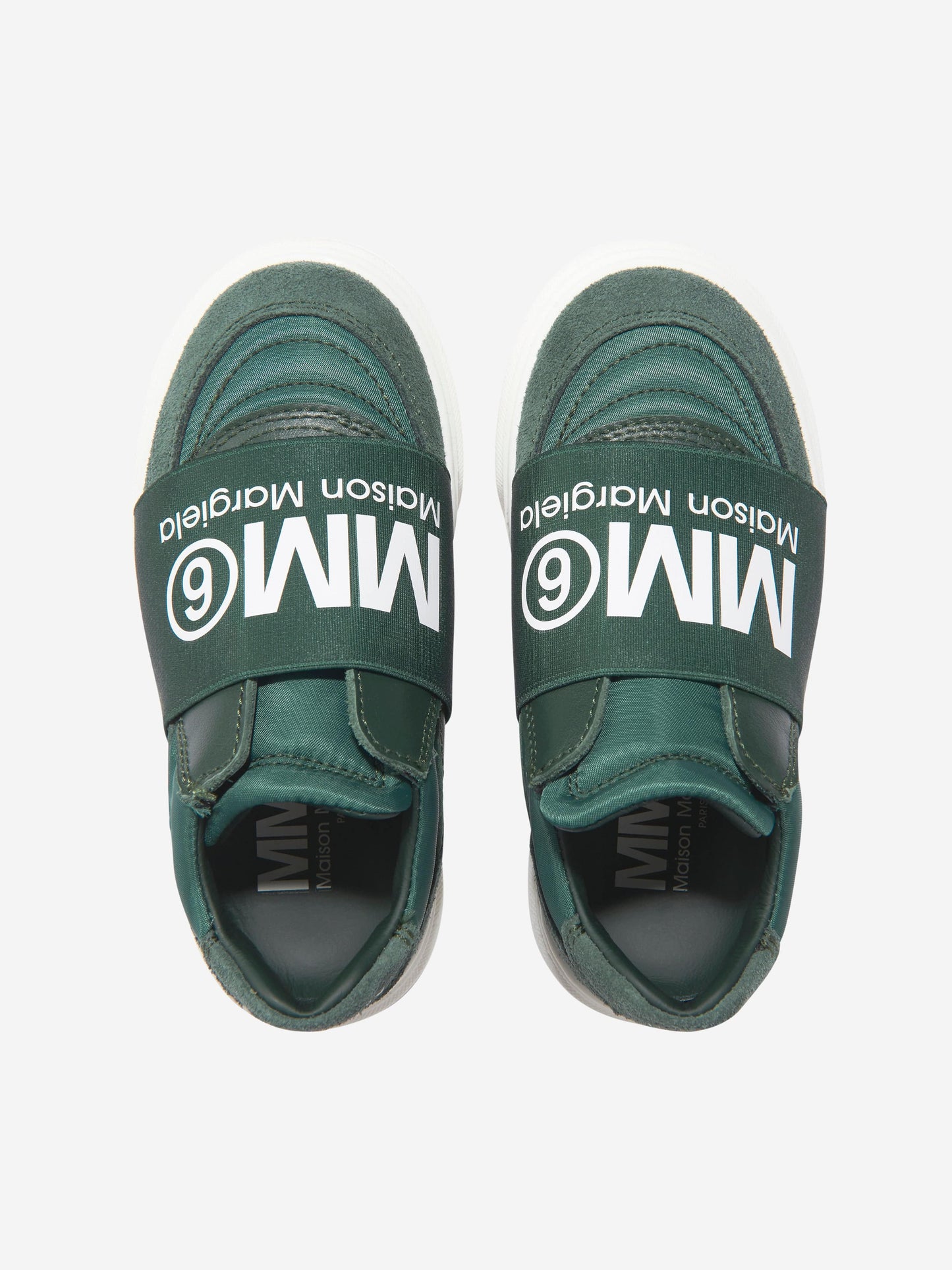MM6 Maison Margiela 儿童麂皮徽标运动鞋