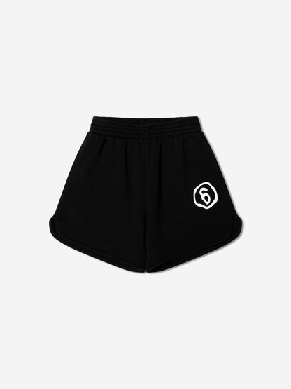 MM6 Maison Margiela 儿童黑色徽标短裤