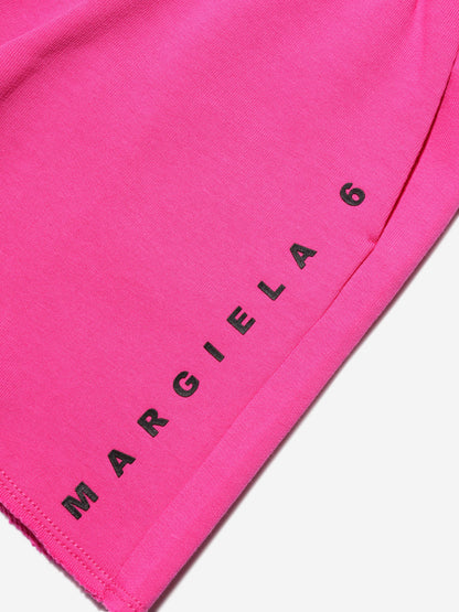 MM6 Maison Margiela 儿童粉色徽标短裤