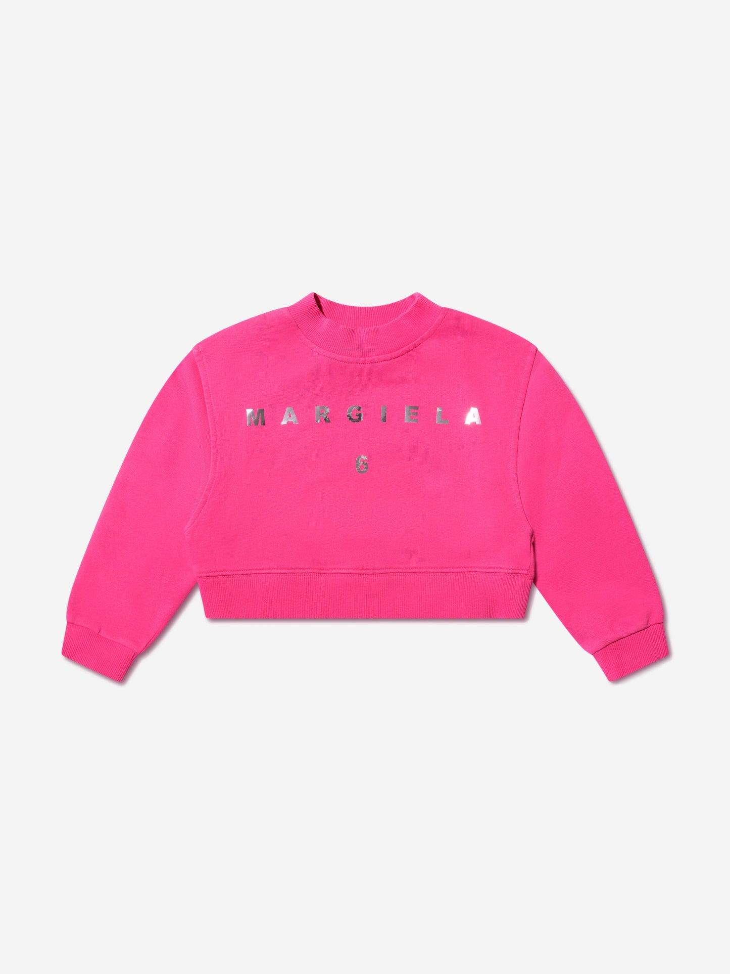 MM6 Maison Margiela 女童短款徽标运动衫（粉色）