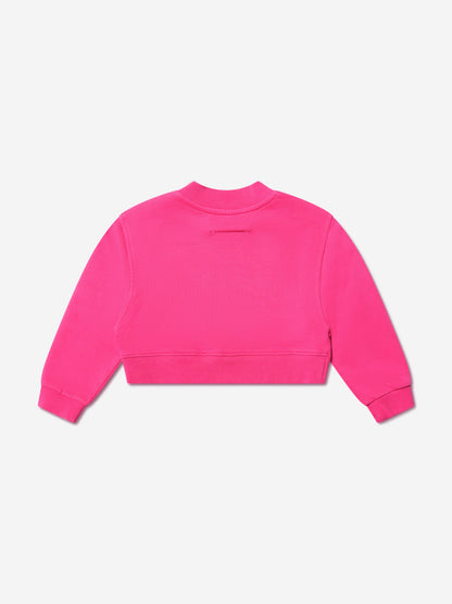MM6 Maison Margiela 女童短款徽标运动衫（粉色）