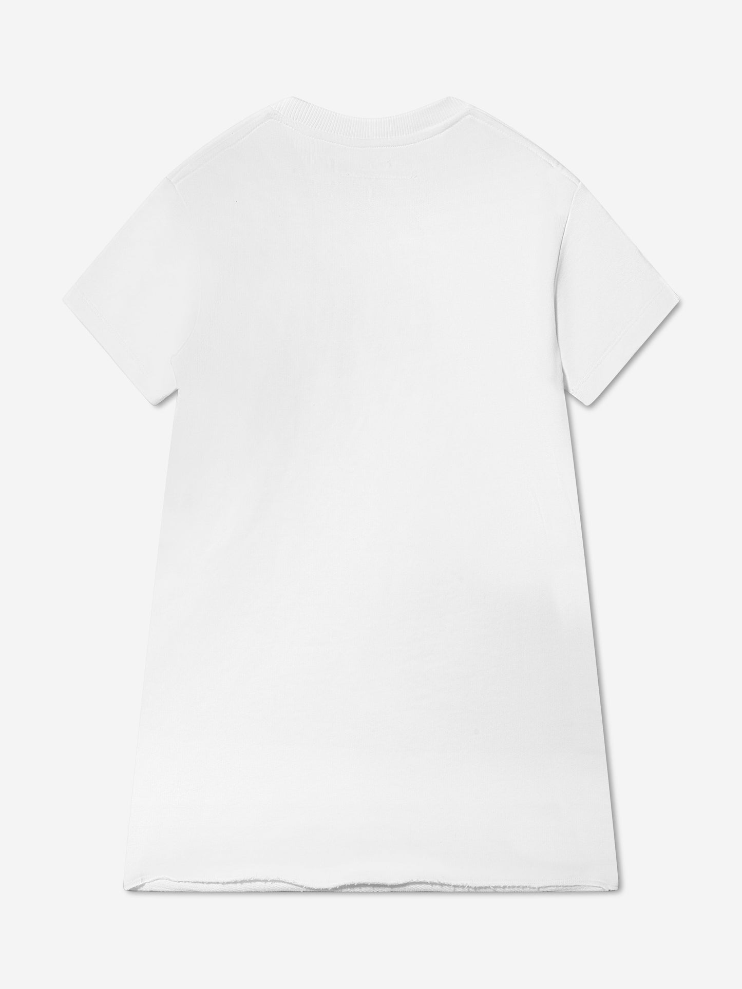 MM6 Maison Margiela 儿童白色徽标 T 恤连衣裙