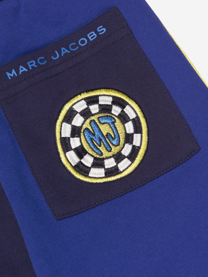 MARC JACOBS 男童海军蓝双色慢跑裤