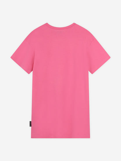 MARC JACOBS 女童 Snapshot 包 T 恤连衣裙（粉色）