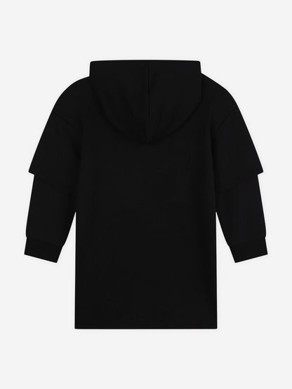 MARC JACOBS 女童连帽毛衣裙（黑色）