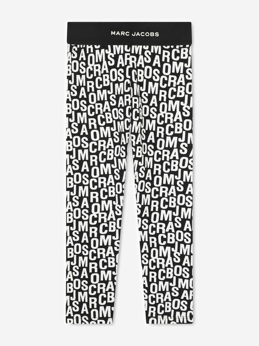 MARC JACOBS Girls Logo Leggings in Black