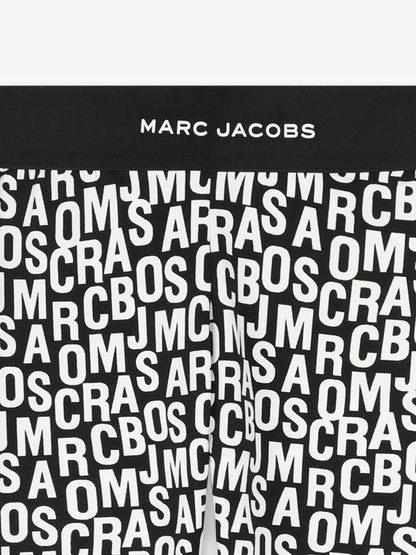 MARC JACOBS Girls Logo Leggings in Black
