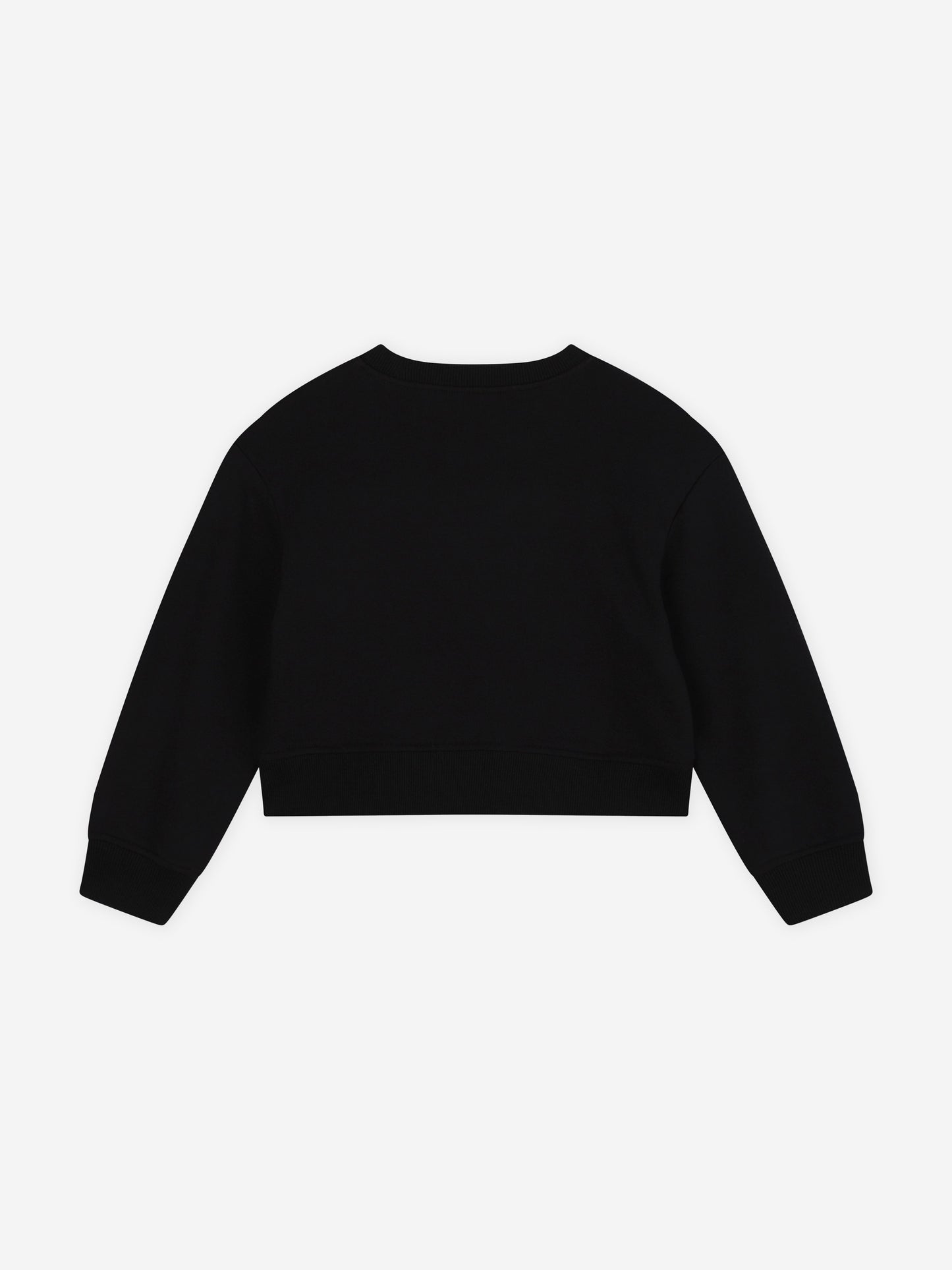 MARC JACOBS 女童 Diamante 徽标短款运动衫（黑色）