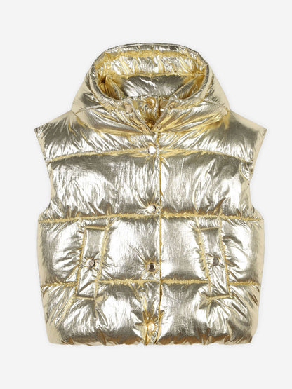 MARC JACOBS 女童金色加垫背心