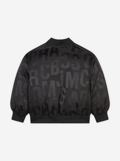 MARC JACOBS 儿童徽标飞行员夹克（黑色）