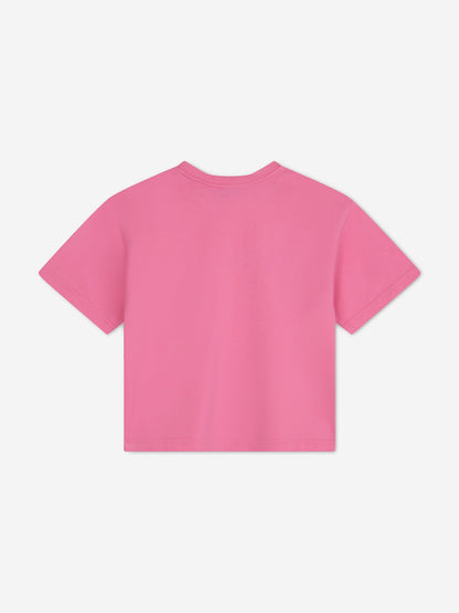 MARC JACOBS Kids Logo T-Shirt in Pink