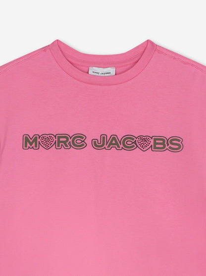 MARC JACOBS Kids Logo T-Shirt in Pink
