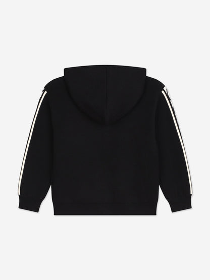MARC JACOBS 儿童徽标拉链上衣（黑色）