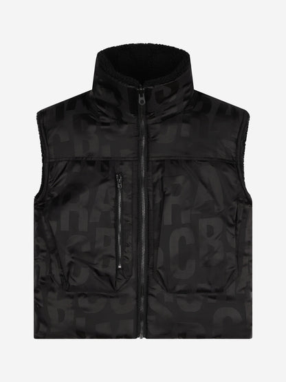 MARC JACOBS 儿童双面羽绒马甲 (黑色)