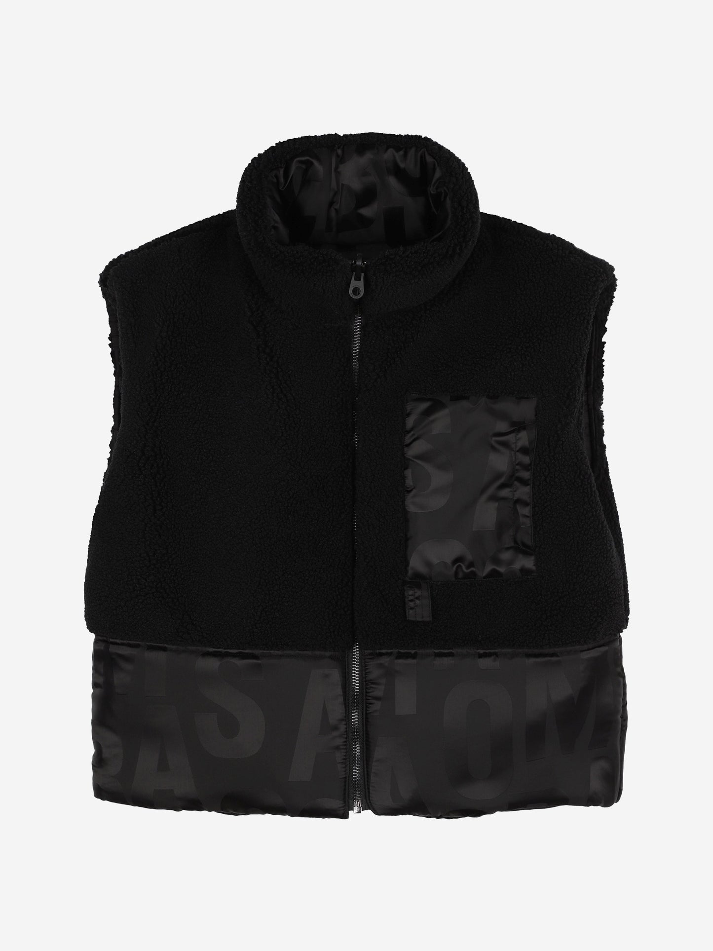 MARC JACOBS 儿童双面羽绒马甲 (黑色)