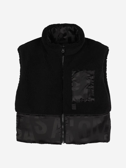 MARC JACOBS 儿童双面羽绒马甲 (黑色)