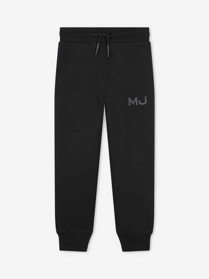 MARC JACOBS 儿童徽标慢跑裤（黑色）