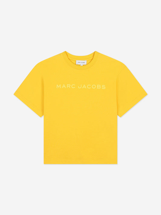 MARC JACOBS 儿童徽标 T 恤（黄色）