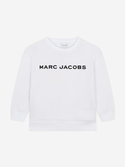MARC JACOBS 儿童白色徽标卫衣