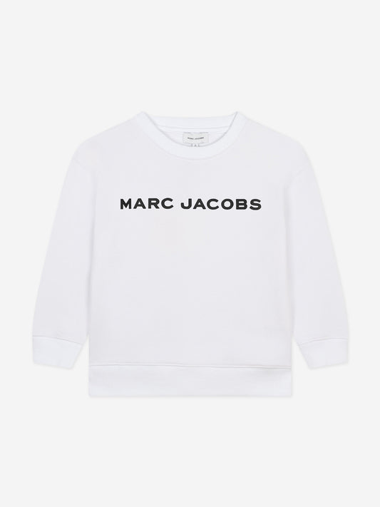 MARC JACOBS 儿童白色徽标卫衣