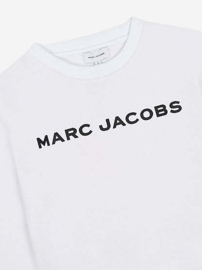 MARC JACOBS 儿童白色徽标卫衣