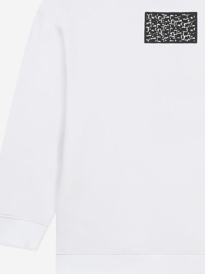MARC JACOBS 儿童白色徽标卫衣