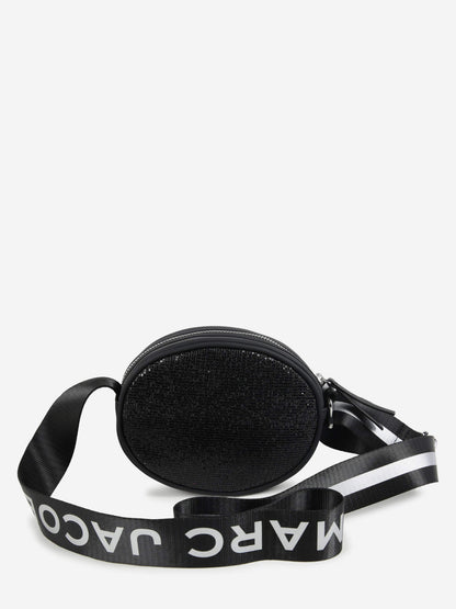 MARC JACOBS 女童 Diamante 斜挎包 黑色（16.5 厘米）