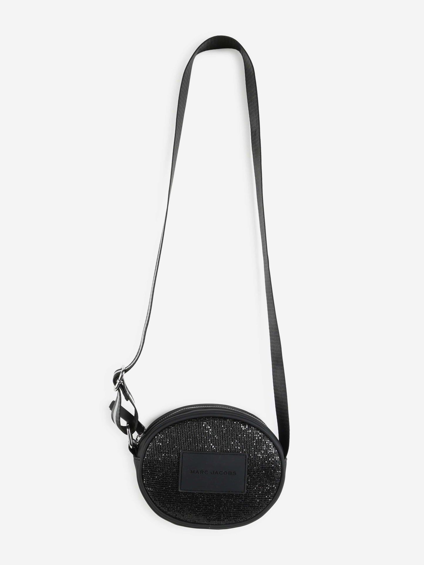 MARC JACOBS 女童 Diamante 斜挎包 黑色（16.5 厘米）