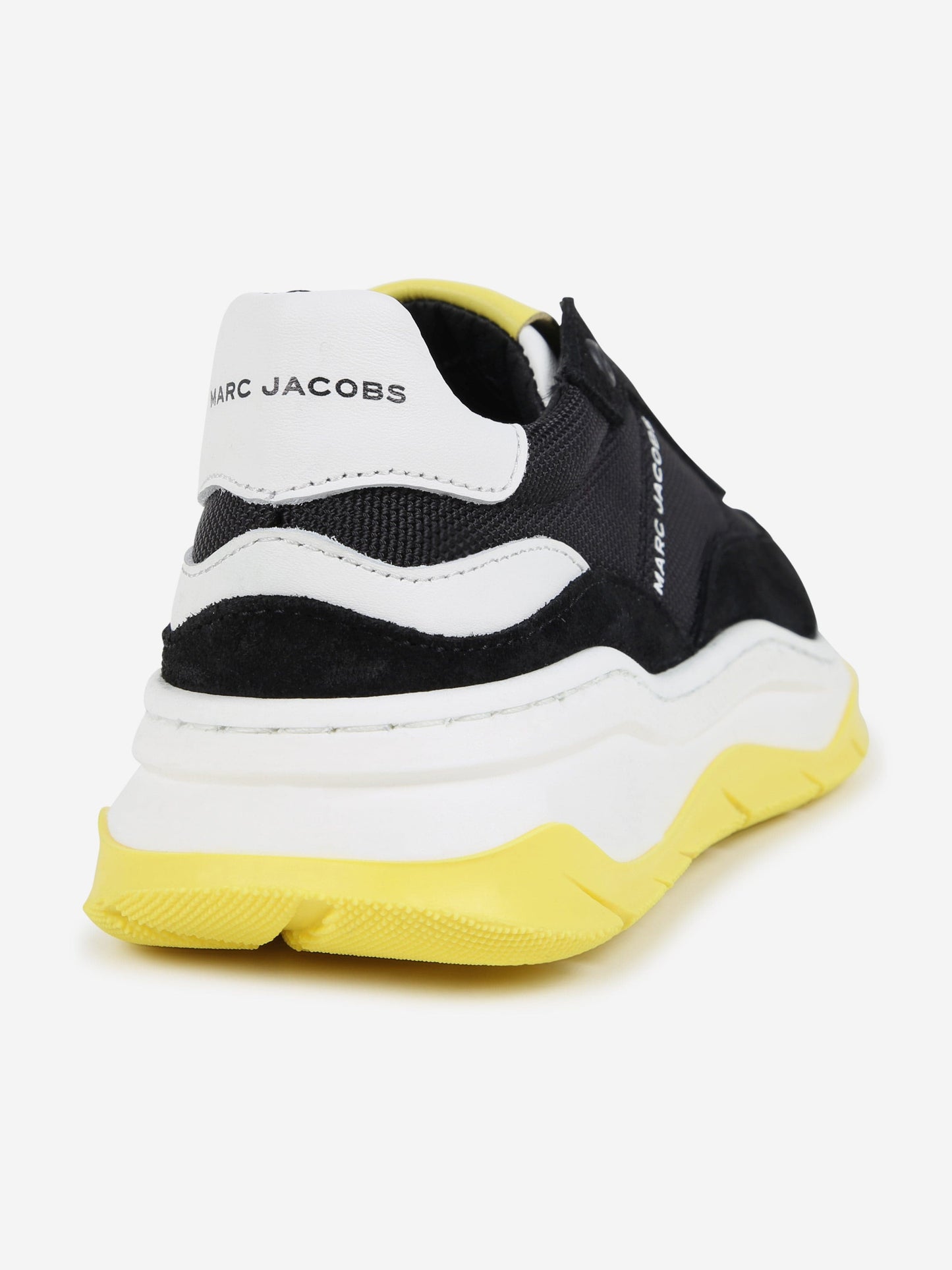 MARC JACOBS 儿童皮革徽标运动鞋（黑色）
