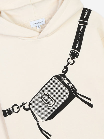 MARC JACOBS 女童 Snapshot Bag 印花连帽衫（象牙色）