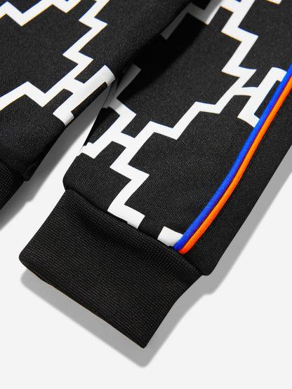 Marcelo Burlon 男童交叉滚边运动拉链上衣