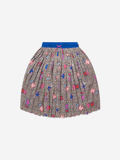 MARC JACOBS 女童猎豹印花百褶裙