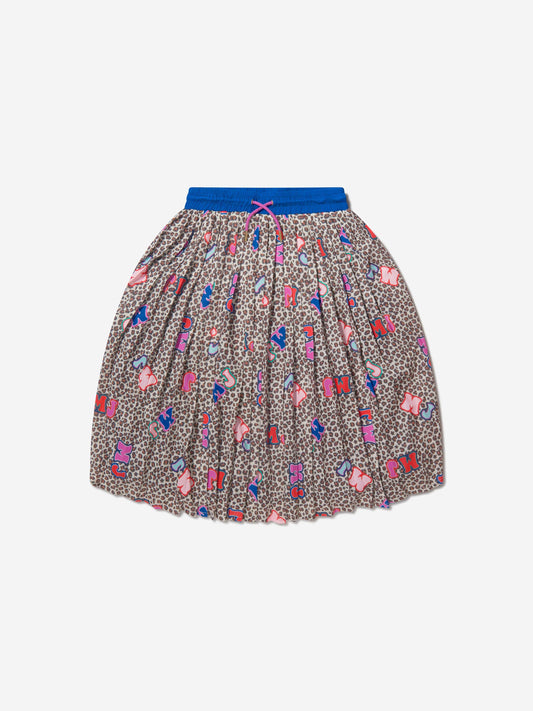 MARC JACOBS 女童猎豹印花百褶裙