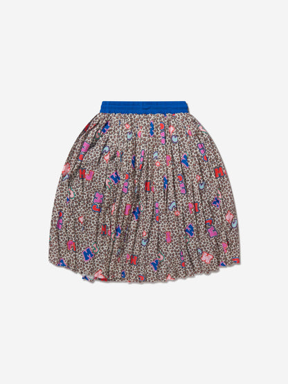MARC JACOBS 女童猎豹印花百褶裙