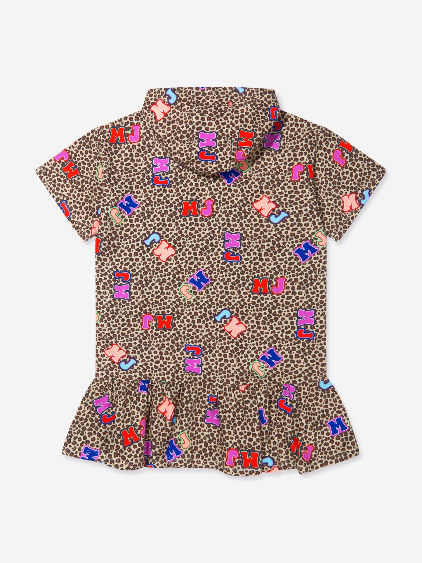 MARC JACOBS 女童猎豹印花连帽毛衣连衣裙