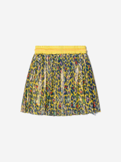 MARC JACOBS 女童猎豹印花百褶裙